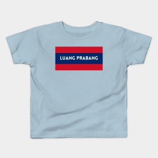 Luang Prabang City in Laos Flag Colors Kids T-Shirt